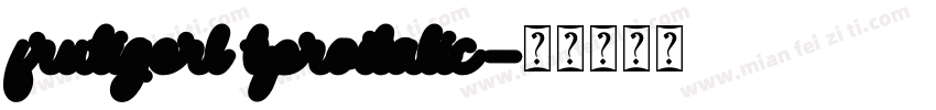 frutigerl tproitalic字体转换